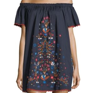 Tory Burch Wildflower Embroidered Beach Cover up